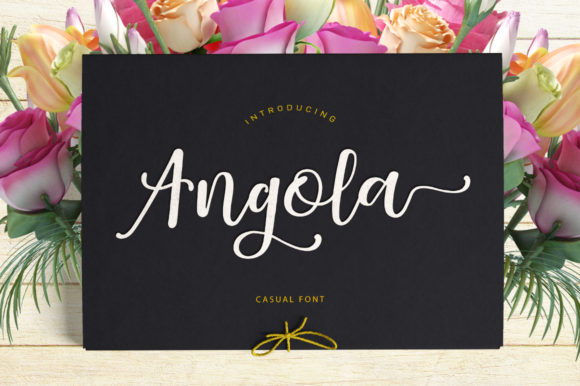 Angola: A Modern Script Font for Editorial Elegance
