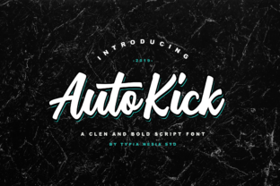 Auto Kick: A Vintage Script Font for Editorial Design