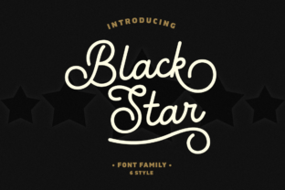Black Star Family: A Monoline Typeface for Modern Branding
