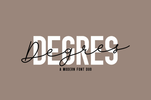 Degres Duo: A Modern Script Font for Bold Branding