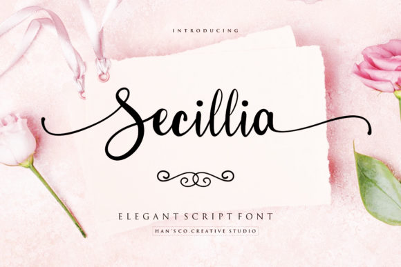 Elevate Editorial Design with Secillia Script Font