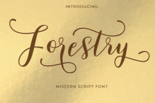 Forestry Script Font for Handmade Brands