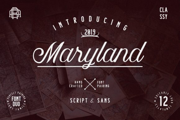 Maryland Family Font: Elevate Your Brand with Script Handwritten Style