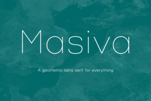 Masiva Family: A Soft Geometric Typeface for Modern Brands