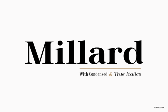 Millard: A Modern Serif Typeface for Web Design