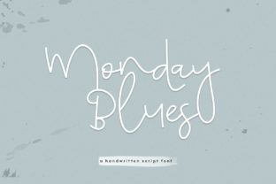 Monday Blues: A Charming Script Font for Web Design