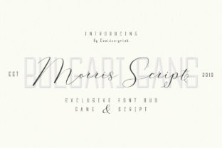 Morris Duo: A Contemporary Script Typeface for Editorial Design