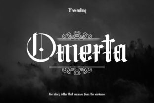 Omerta: A Bold Blackletter Font for Modern Branding