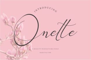 Onette: A Romantic Script Handwritten Font for Makers
