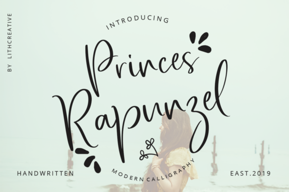 Princes Rapunzel Font for Handmade Branding