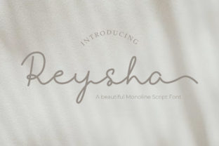 Reysha: A Modern Script Font for Small Business Branding