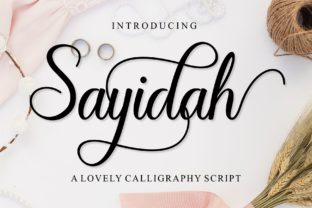 Sayidah: The Playful Script Handwritten Font for Branding