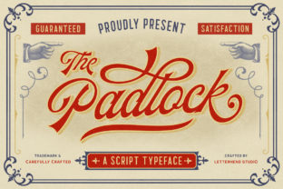The Padlock: A Unique Script Font for Vintage Branding