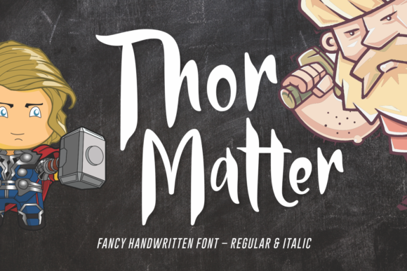 Thor Matter: A Striking Handwritten Font for Web Design