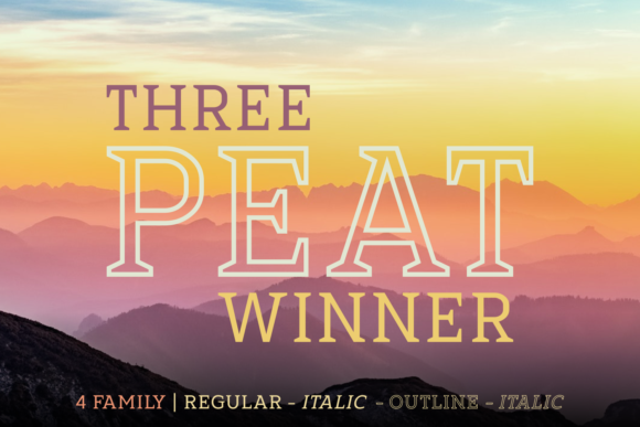 Three Peat Winner Family: The Script Font for Bold Campaigns