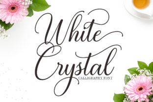 White Crystal Script Font for Elegant Web Design